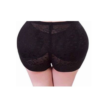 Culotte push-up fausse fesse avec hanche Black - Silhouette travesti