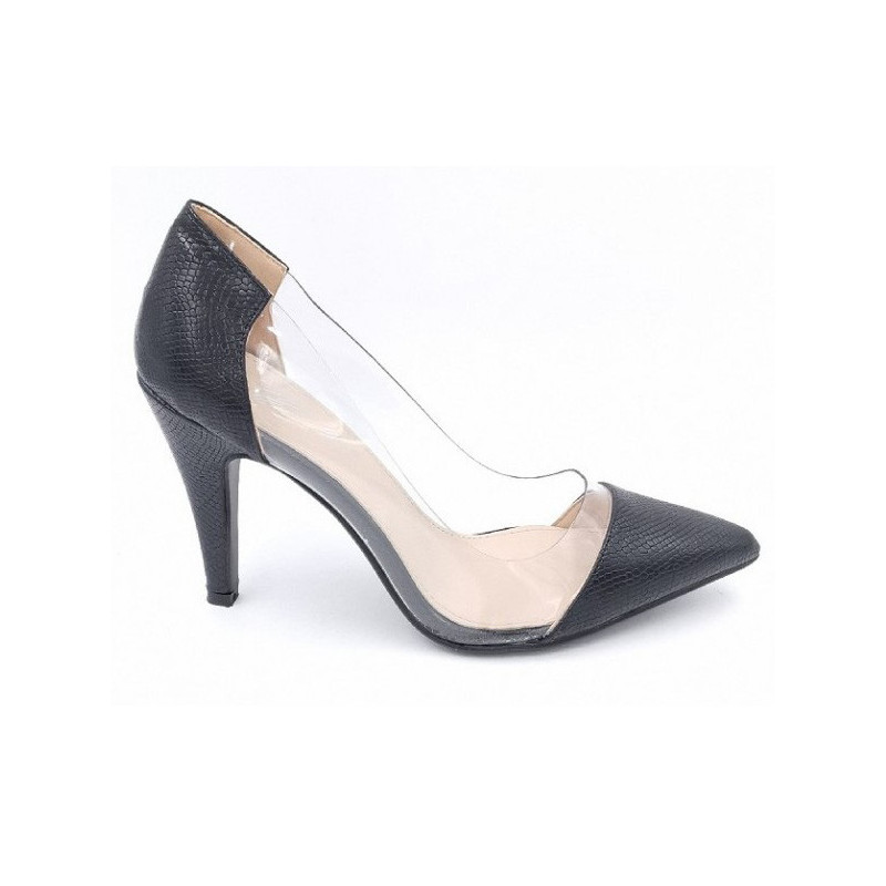 Black transparent pumps - Pumps