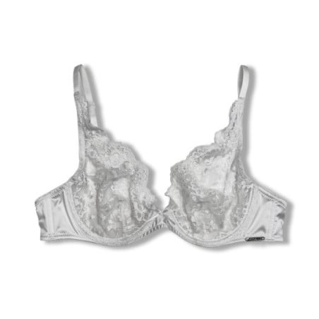 Satin and Lace Bra Gloss Pollen Powder - Sexy bras