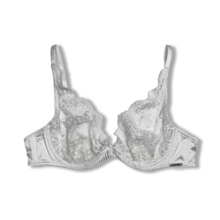 Soutien-gorge Satin and Lace Gloss Pollen Powder - Soutiens-gorge sexy pour travestis Soutien-gorge Satin and Lace Gloss Pollen Powder - Soutiens-gorge sexy pour travestis