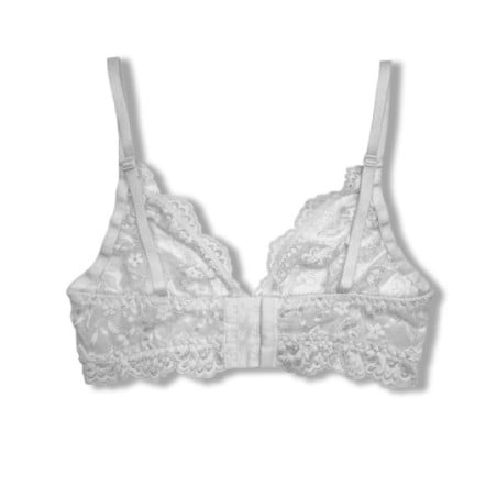 Brassière Full Lace blanche - Carmen Liu - Soutiens-gorge sexy pour travestis