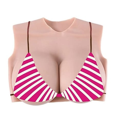 Jumpsuit D-Cup Bra - Silicone breast combinations for cross-dressers Jumpsuit D-Cup Bra - Silicone breast combinations for cross-dressers