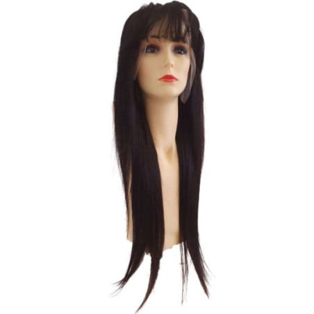 Natural wig Athena brunette - Perruques cheveux naturels
