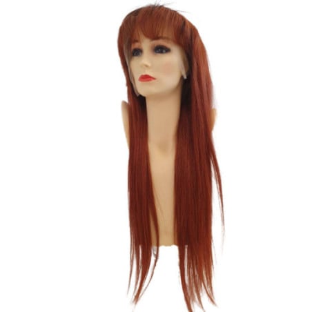 Perruque naturelle Athena rousse - Perruques cheveux naturels