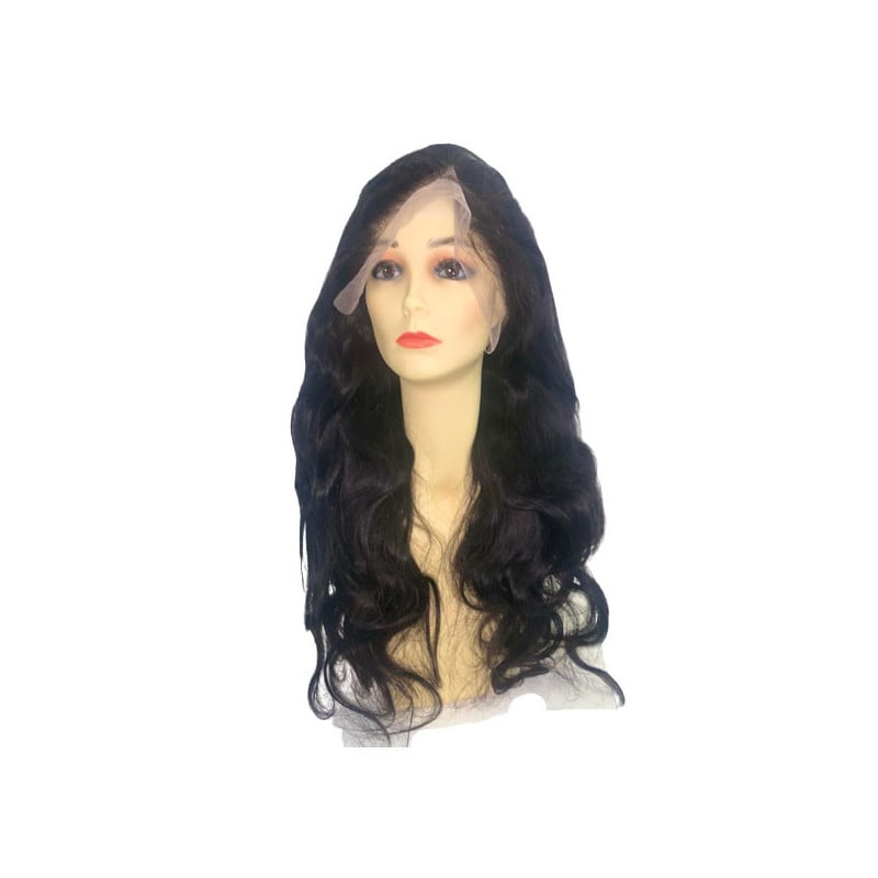 Perruque naturelle Aphrodite brune - Perruques cheveux naturels