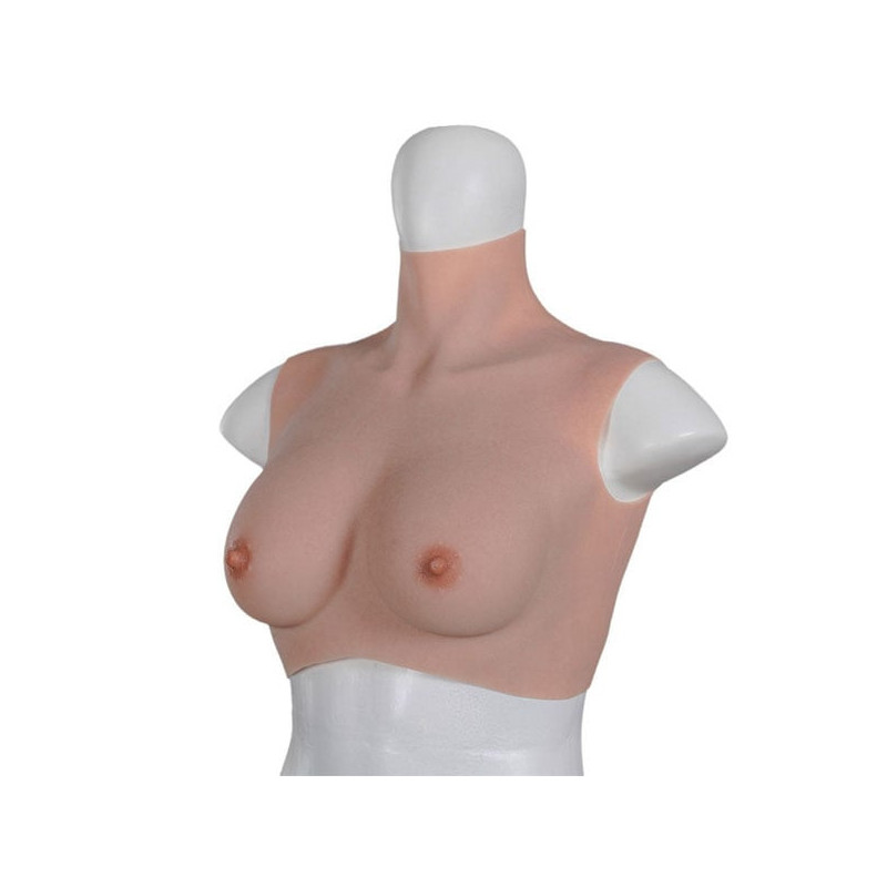 B-cup jumpsuit - Silicone breast combinations for cross-dressers