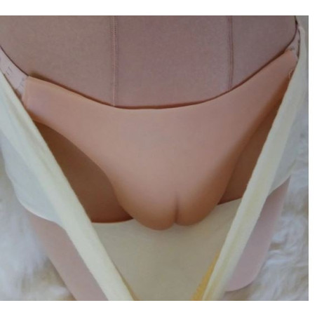 Thong gaff imitation vulva - Gaff lingerie