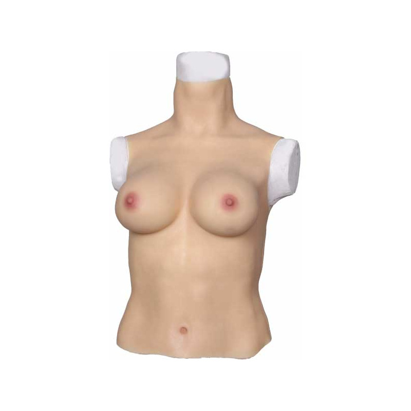 Combinaison longue D de féminisation - Bustes silicone pour travesti