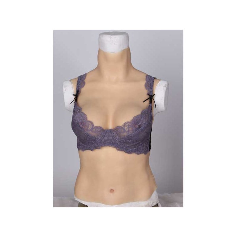 Combinaison longue D de féminisation - Bustes silicone pour travesti