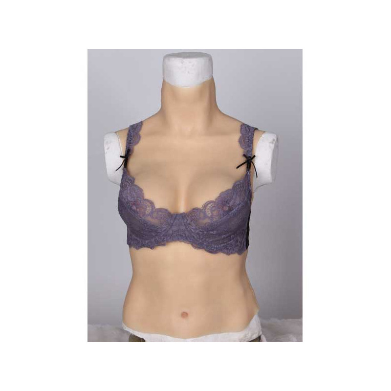 Combinaison longue D de féminisation - Bustes silicone pour travesti