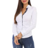 Plain white shirt with polka dot cuffs - Tops Plain white shirt with polka dot cuffs - Tops