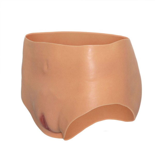 Penetrable High Waist Fake Vagina Briefs